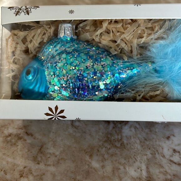 Hand Blown Glass Fish Ornament - Picture 8 of 8